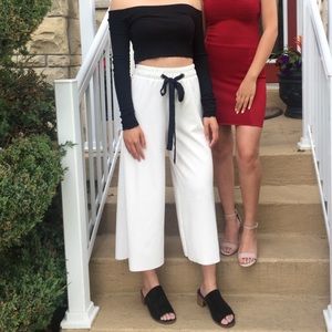 White culotte pant for spring